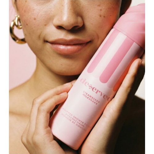 Deserved - Gel de Banho com Textura Cremosa - Strawberry Milkshake