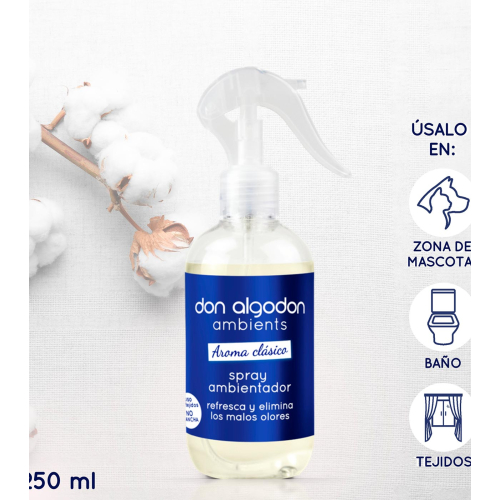 Don Algodon - Spray ambientador para casa e tecidos - Classic Aroma