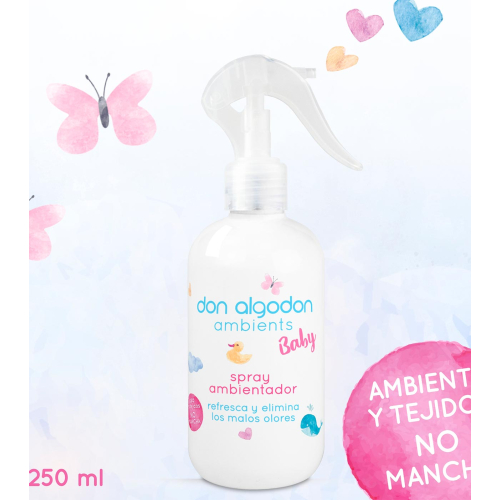 Don Algodon - Spray ambientador para casa e tecidos - Baby