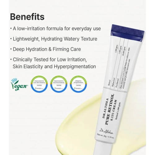 Dr. Althea - Creme facial Pure Retinol 0.15%
