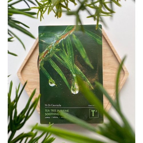 Dr. Ceuracle - *Tea Tree Purifine* - Máscara facial suavizante, hidratante e unificadora
