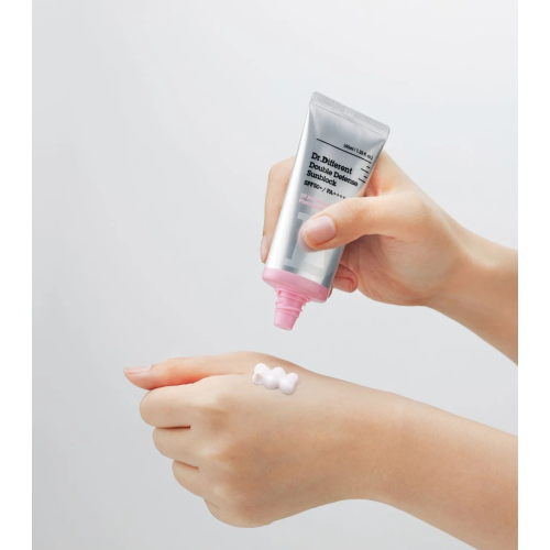 Dr.Different - Protetor solar facial Double Defense Sunblock SPF50+ PA ++++