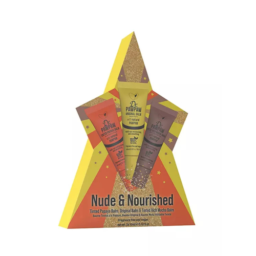 Dr. Paw Paw - Trio de Bálsamos Labiais Nude & Nourished - Tinted Papaya, Original & Tinted Rich Mocha