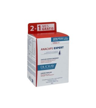 Ducray - Cápsulas anti-queda de cabelo Anacaps Expert - 90 cápsulas