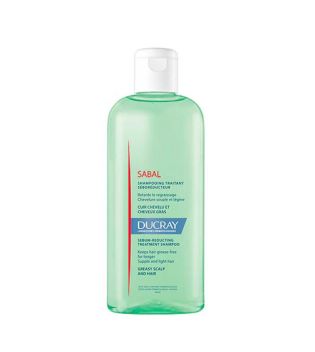 Ducray - shampoo de tratamento regulador de sebo Sabal - Couro cabeludo e cabelos oleosos