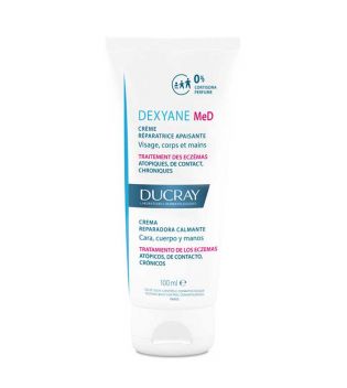 Ducray - Creme calmante reparador para rosto e corpo Dexyane MeD 100ml - Tratamento de eczema