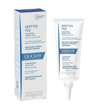 Ducray - *Kertyol PSO* - Tratamento complementar para corpo e couro cabeludo com tendência à psoríase