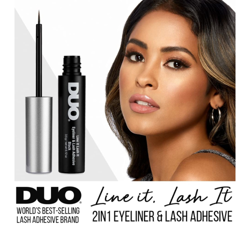 DUO - Delineador adesivo para cílios postiços Line it Lash it - Black