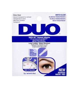 DUO - Adesivo para cílios Quick-Set Striplash - Branco / Transparente
