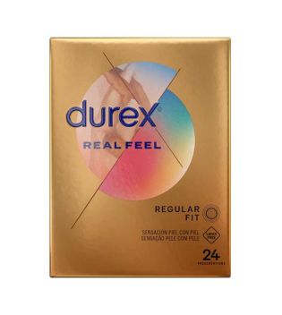 Durex - Preservativos para a sensação pele a pele Real Feel - 24 unidades