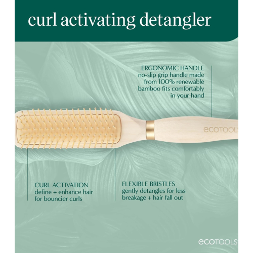 Ecotools - Escova desembaraçadora para cabelos cacheados Curl Activating