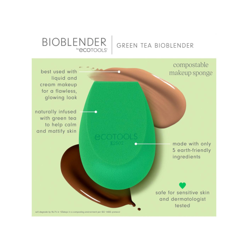 Ecotools - Esponja de Maquilhagem Green Tea Bioblender
