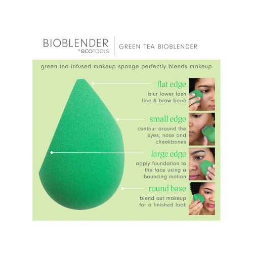 Ecotools - Esponja de Maquilhagem Green Tea Bioblender