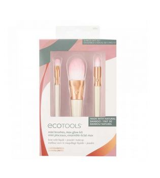 Ecotools - *Holiday* - Mini conjunto de pincéis de maquiagem Ready Set Glow