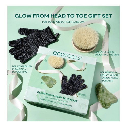 Ecotools - *Holidays* - Conjunto de cuidados para os pés Glow From Head To Toe Kit