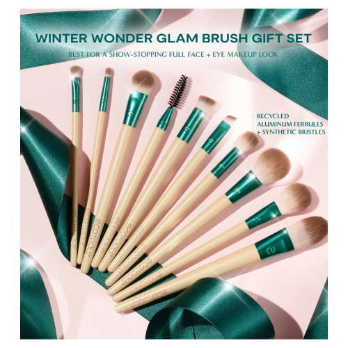 Ecotools - *Holidays* - Conjunto de 10 pincéis Winter Wonder Glam