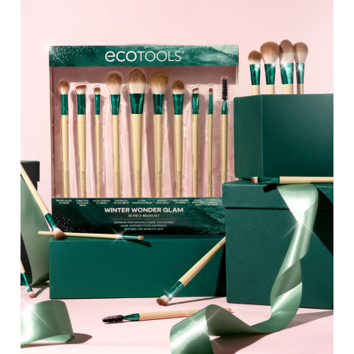 Ecotools - *Holidays* - Conjunto de 10 pincéis Winter Wonder Glam