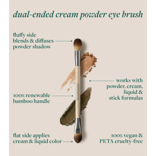 Ecotools - Pincel Duplo Cream & Powder