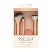 Ecotools - *Precious Metals* - Conjunto de 3 pincéis + Esponja