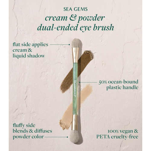 Ecotools - *Sea Gems* - Pincel Duplo Cream & Powder