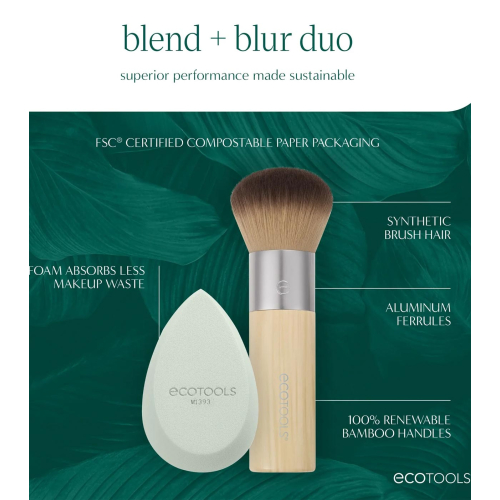 Ecotools - Conjunto pincel e esponja