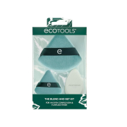 Ecotools - Conjunto de borlas + esponja The Blend and Set Kit