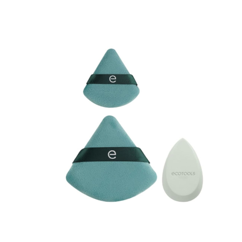 Ecotools - Conjunto de borlas + esponja The Blend and Set Kit