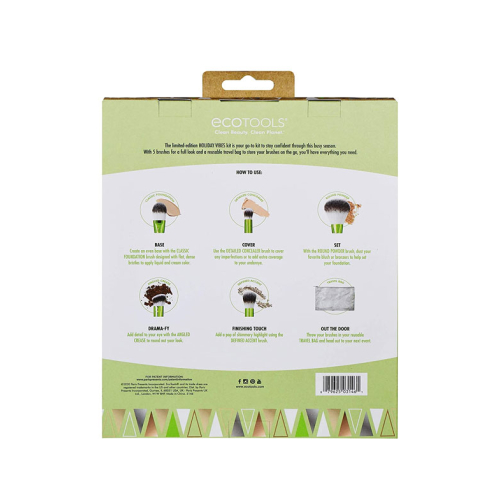 Ecotools - Conjunto de pincéis Holiday Vibes