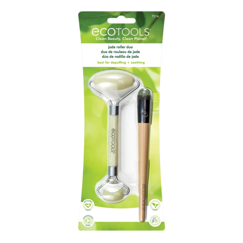 Ecotools - Conjunto de rolo facial e rolo de contorno de olhos Jade