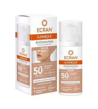 Ecran - *Sunnique* - Fluido protetor solar facial antimanchas SPF50+ - Cor
