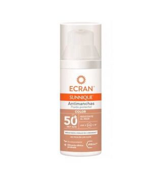 Ecran - *Sunnique* - Fluido protetor solar facial antimanchas SPF50+ - Cor