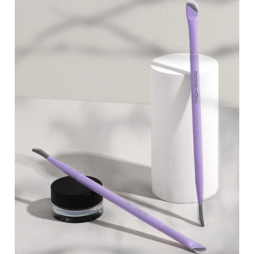Eigshow - *Purple* - Pincel de ponta dupla para delineador e sobrancelhas - D109P