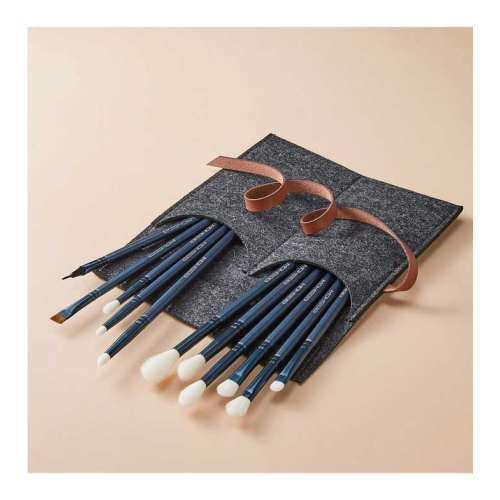 Eigshow - Conjunto de 11 pincéis para olhos Jade Series - Tourmaline Blue