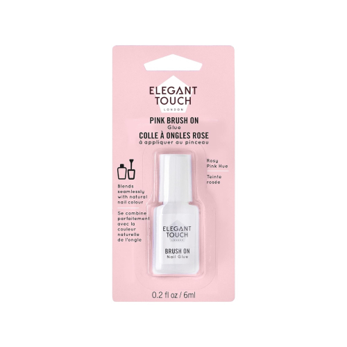 Elegant Touch - Cola para Unhas Brush On - Pink