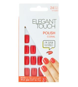 Elegant Touch - Unhas postiças Polish - Coral