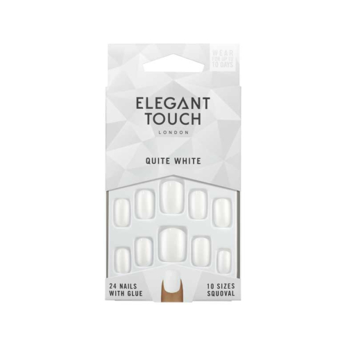 Elegant Touch - Unhas postiças Colour Nails - Quite White