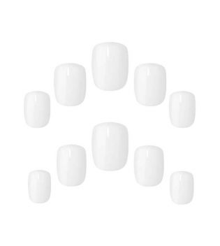 Elegant Touch - Unhas postiças Colour Nails - Quite White