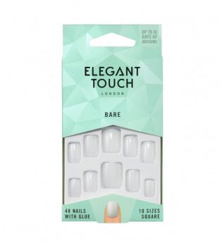 Elegant Touch - Unhas postiças Totally Bare - 001: Square