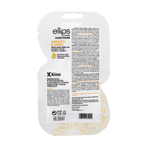 Ellips - Máscara Capilar para Cabelos Sem Brilho Smooth & Shiny