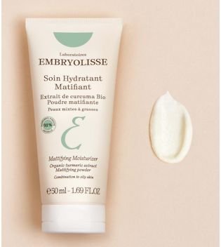 Embryolisse - Creme facial matificante para pele mista a oleosa com extrato de cúrcuma