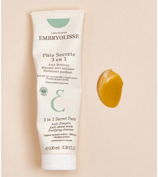 Embryolisse - Máscara facial matificante para pele mista a oleosa com extrato de cúrcuma