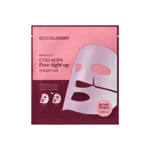 Eqqualberry - Máscara facial de hidrogel Collagen Pore-tight up