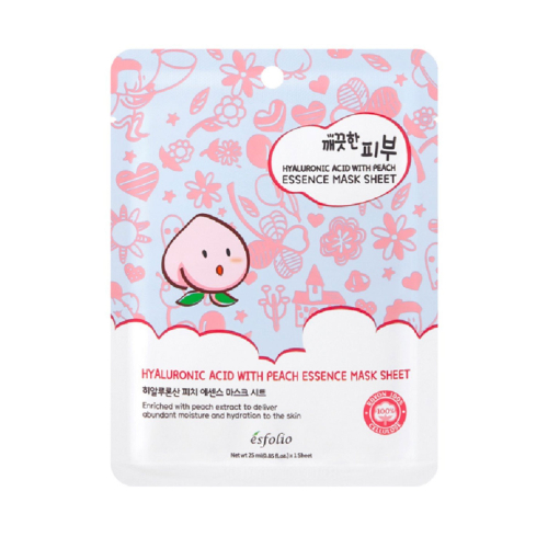 Esfolio - Máscara Essence Mask Sheet - Ácido hialurônico e pêssego