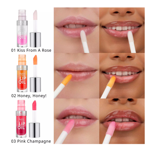 essence - Óleo Labial Hydra Kiss - 01: Kiss From A Rose