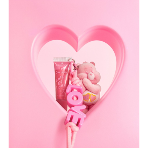 essence - *Care Bears* - Brilho labial com chaveiro - 02: Lots Of Love