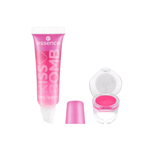 essence - Duo de bálsamo labial e brilho labial Kiss Bomb