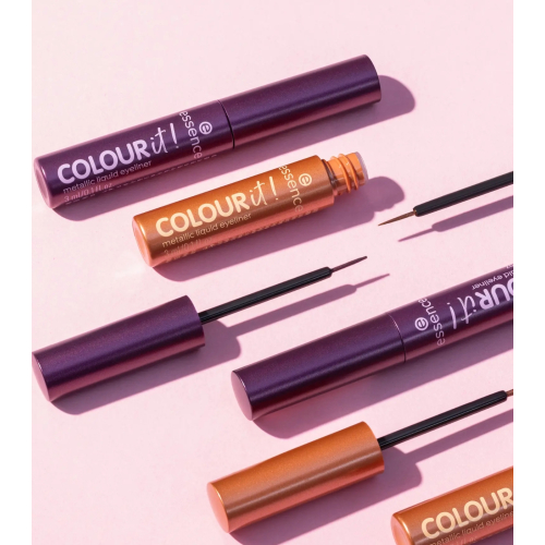 essence - Delineador líquido metálico  COLOUR it! - 01: Burnished Bronze