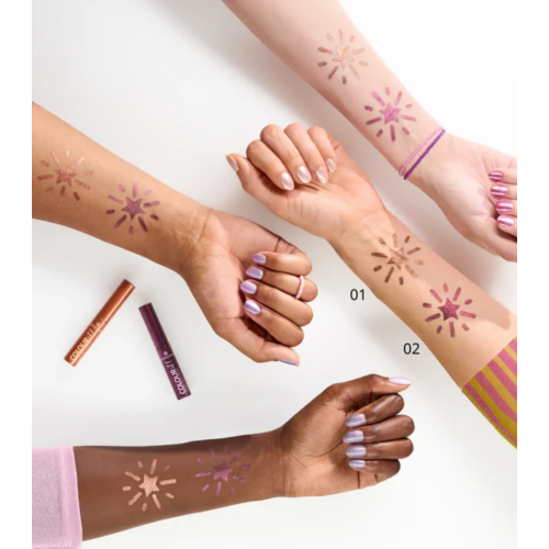 essence - Delineador líquido metálico  COLOUR it! - 01: Burnished Bronze