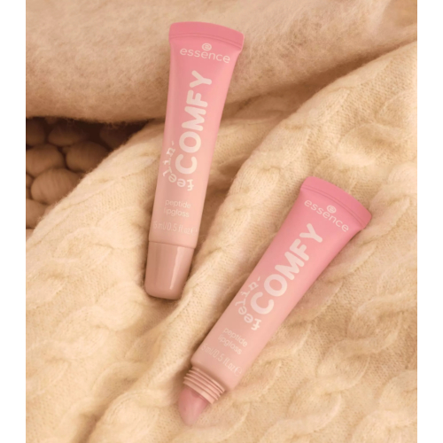 essence - *Feelin' Comfy* - Brilho Labial Peptídico - 01: Strawberry Self-love