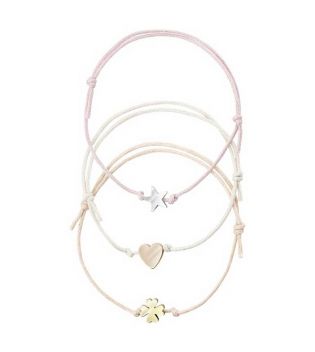 essence - *Good Luck Charm * - Trio de pulseiras For Luck - 01: Wear It Every Day & Bring Luck On Your Way